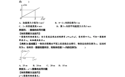 知识点3：运动学图像问题（基础原卷版）_04高考物理_新高考复习资料_2024新高考复习资料_一轮复习资料_基础版2024届高考物理一轮复习讲义及对应练习_知识点3：运动学图像问题