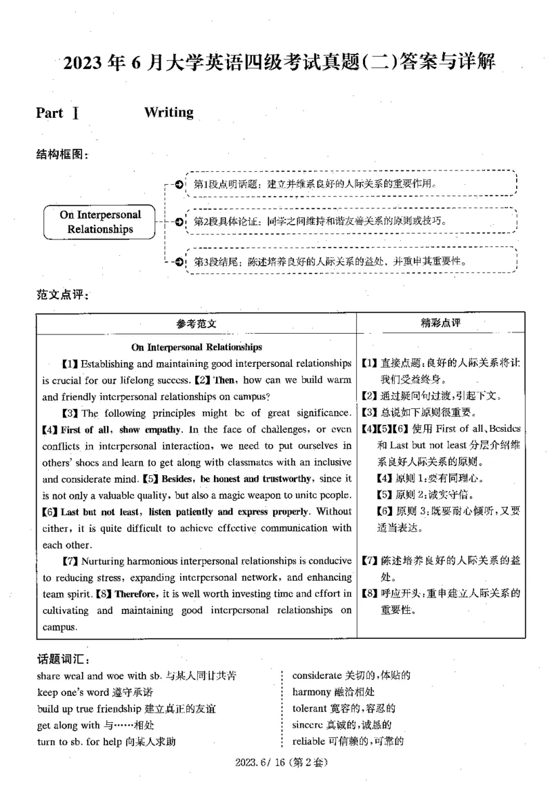 2023.06四级解析全3套(带书签)_02.四六级真题+模拟题（0128）_四级真题+音频+解析(0128)_03.2016&mdash;2025年新题型_2023年06月四级