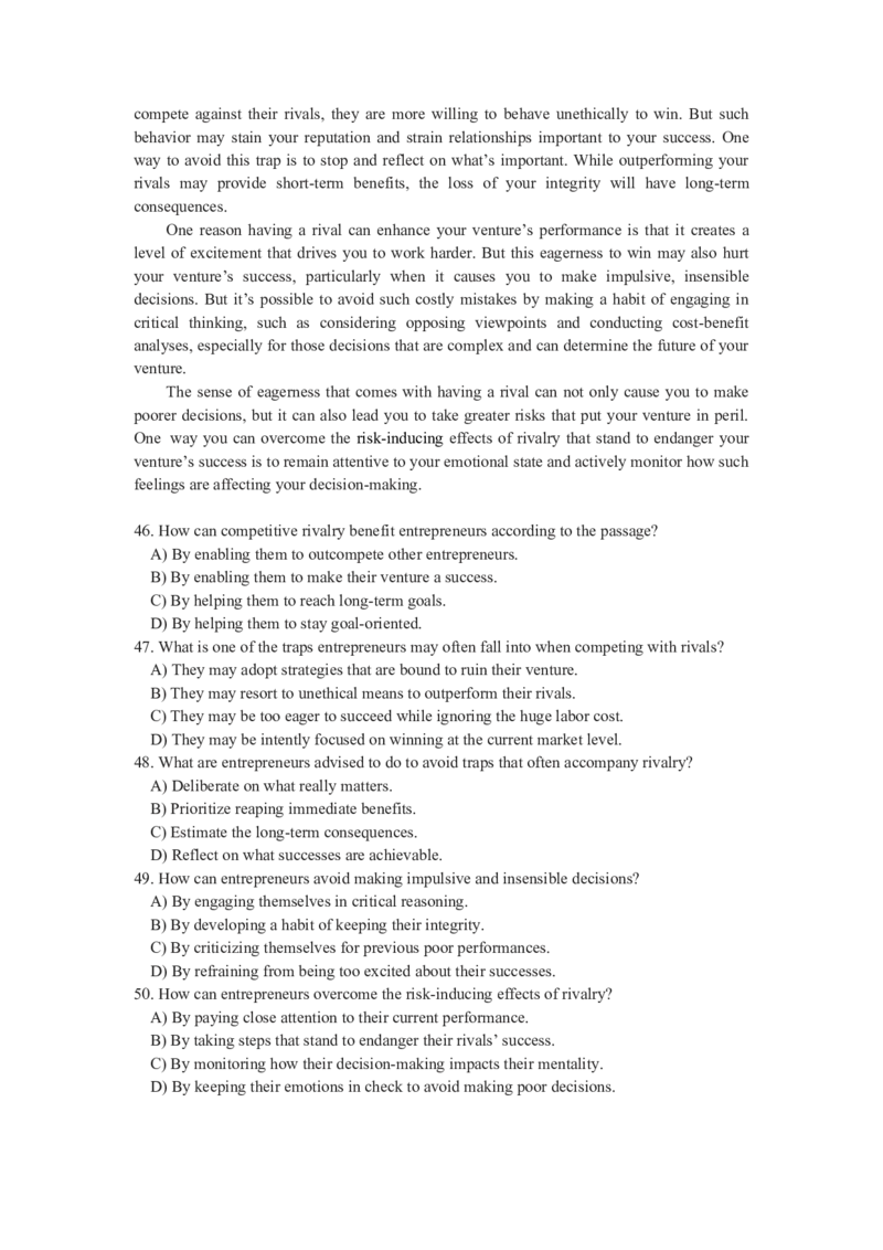 2023年12月四级真题全3套_02.四六级真题+模拟题（0128）_四级真题+音频+解析(0128)_03.2016&mdash;2025年新题型_2023年12月四级_2023.12四级真题word