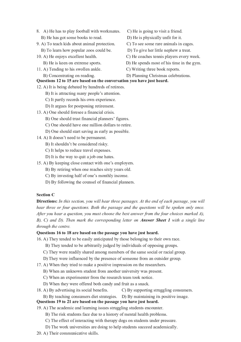 2023年12月四级真题全3套_02.四六级真题+模拟题（0128）_四级真题+音频+解析(0128)_03.2016&mdash;2025年新题型_2023年12月四级_2023.12四级真题word