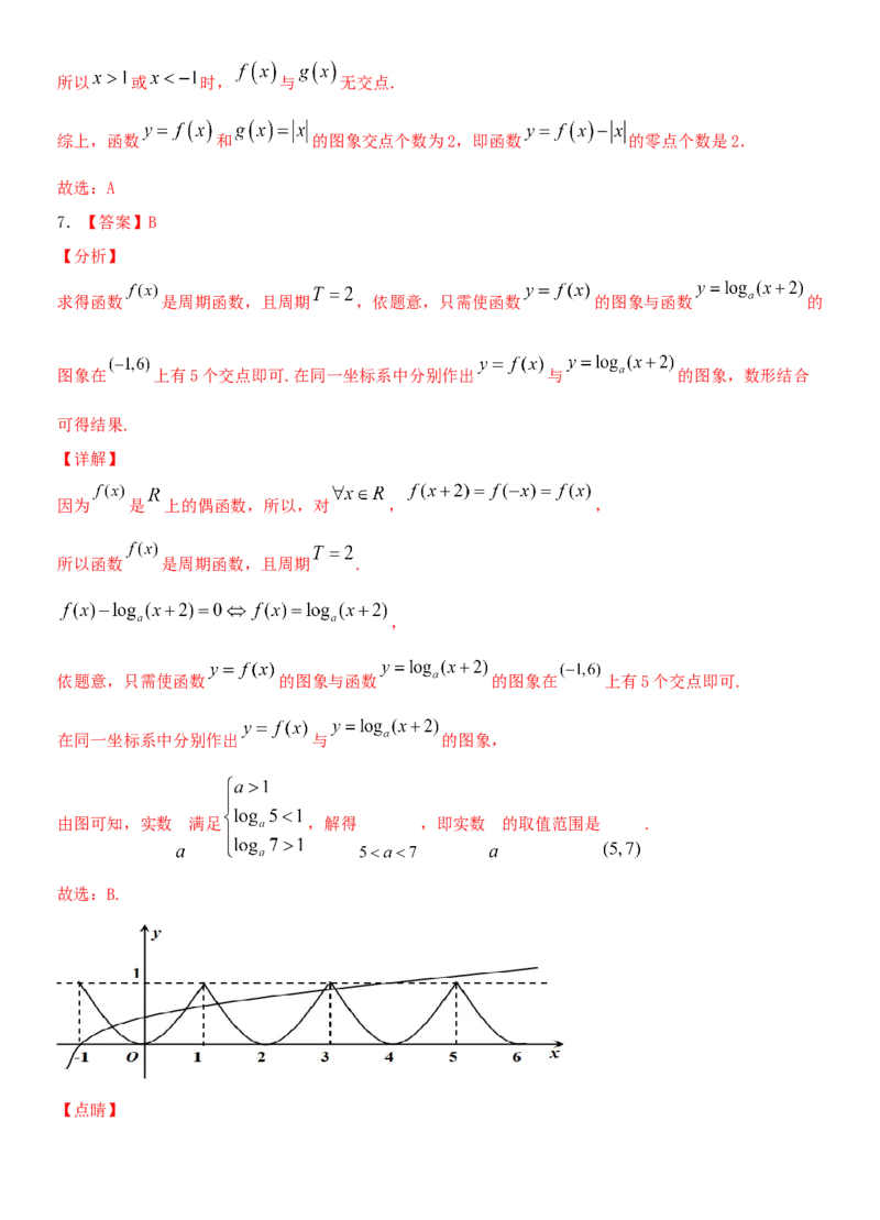 考点08函数的奇偶性与周期性（重点）-备战2022年高考数学一轮复习考点微专题（新高考地区专用）_02高考数学_新高考复习资料_2022年新高考资料