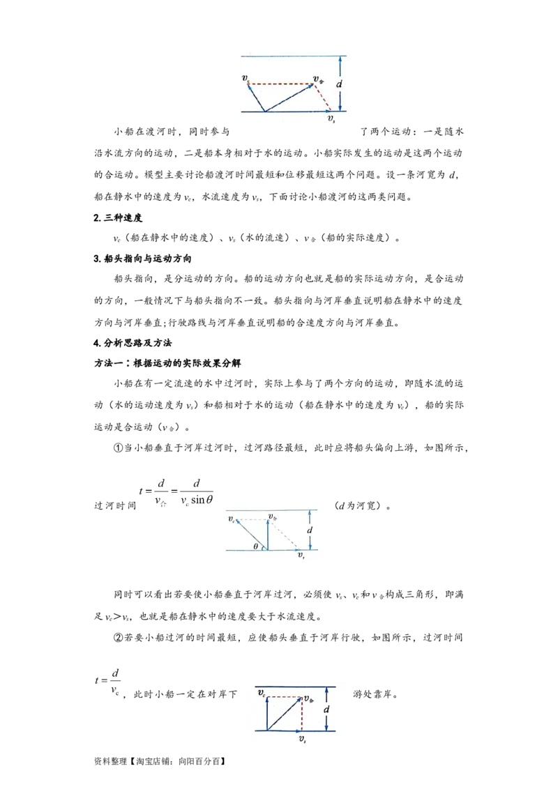 第12讲　曲线运动　运动的合成与分解（学生版）_04高考物理_新高考复习资料_2024新高考复习资料_一轮复习资料_完划重点2024年高考一轮复习精细讲义