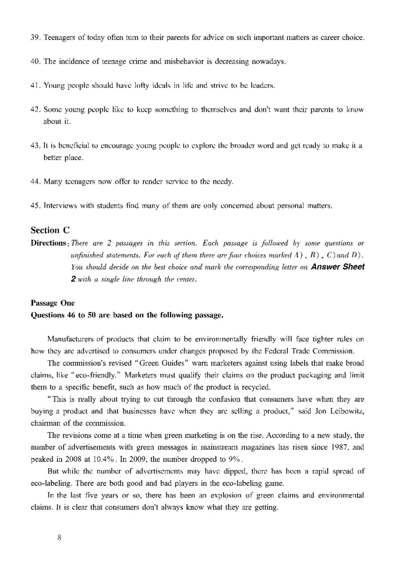 2016.06六级真题全3套(带书签)_02.四六级真题+模拟题（0128）_六级真题+音频+解析(0128)_03.2016&mdash;2025六级新题型_2016年06月六级