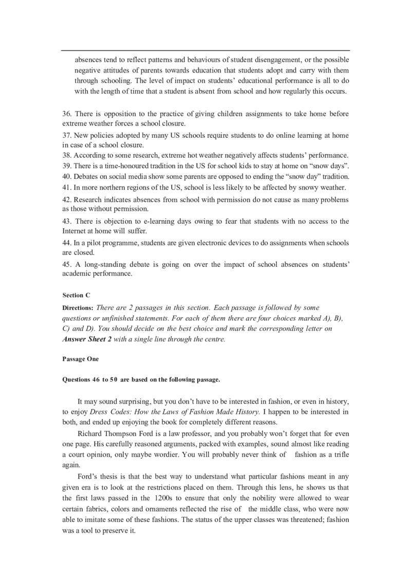 2024年06月四级真题全3套_02.四六级真题+模拟题（0128）_四级真题+音频+解析(0128)_03.2016&mdash;2025年新题型_2024年06月四级_2024.06四级真题word