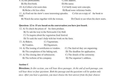 2024年06月四级真题全3套_02.四六级真题+模拟题（0128）_四级真题+音频+解析(0128)_03.2016&mdash;2025年新题型_2024年06月四级_2024.06四级真题word