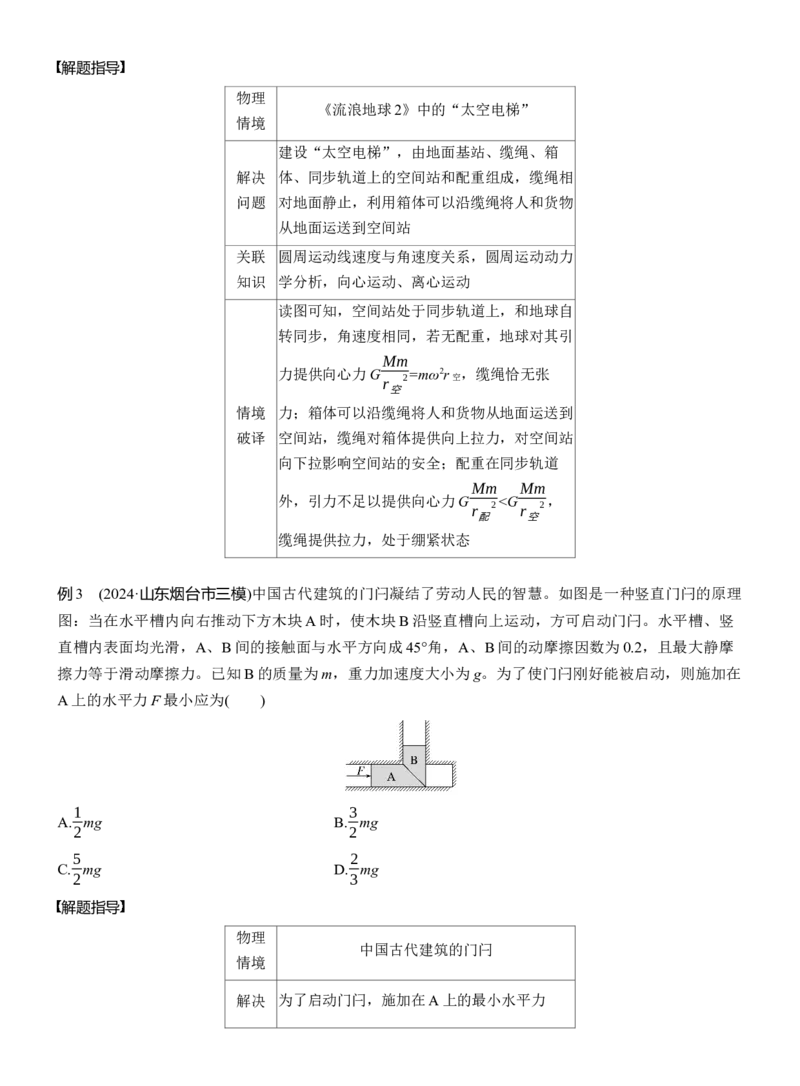 第二篇　四、物理情境题破译法_04高考物理_2025年新高考资料_二轮复习_2025年高考物理大二轮_2025物理二轮专题复习学生用书Word版文档_大二轮专题复习讲义