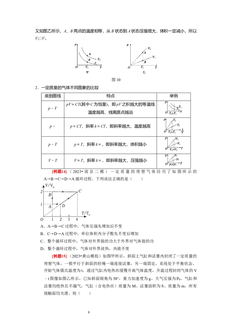 第32讲　固体、液体与气体（原卷版）_04高考物理_通用版（老高考）复习资料_2024年复习资料_完2024年高考物理一轮考点复习精讲精练（全国通用）