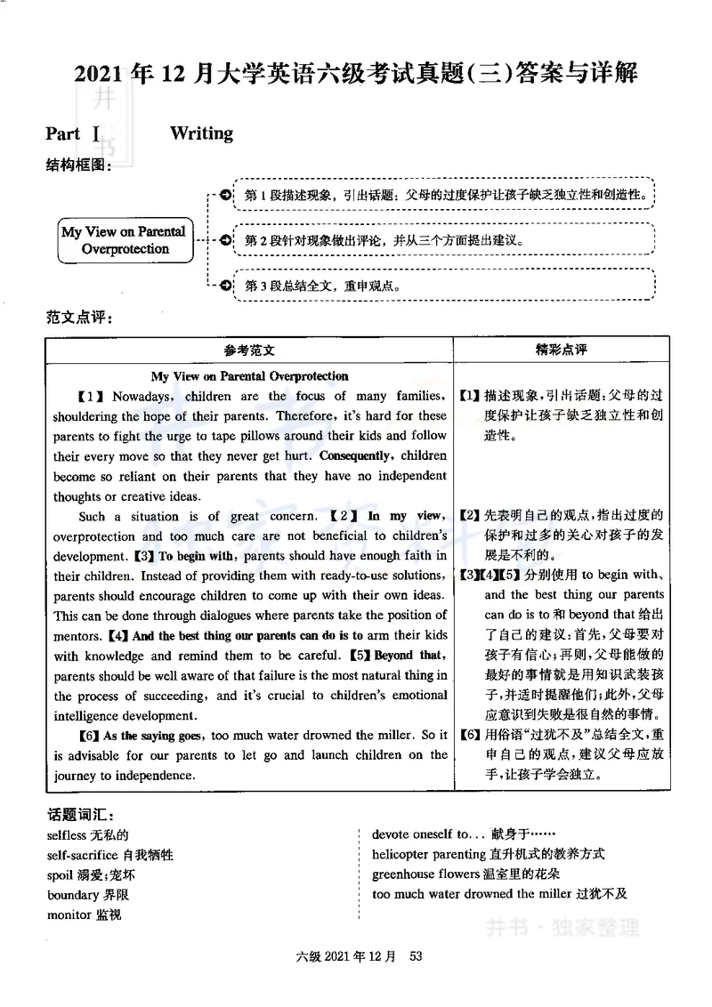2021年12月大学英语6级答案解析（卷三）_最新更新，视频都在这_2026、6月四级速转存易和谐_四六级真题+资料包_六级真题_2021年12月六级真题及答案解析（完整版）