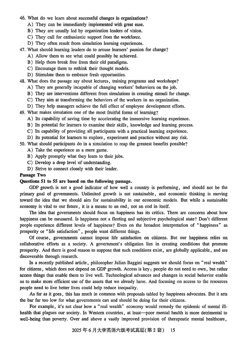 2025年6月六级三套真题带答案解析_最新更新，视频都在这_2026，6月六级速转存易和谐_讲义_就这样过英语六级真题+模拟