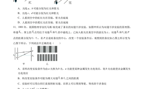 第十四章光学电磁波（测试）（原卷版）_04高考物理_新高考复习资料_2024新高考复习资料_一轮复习资料_2024年高考物理一轮复习讲练测（讲义+练习+课件）（新高考）_章节测试