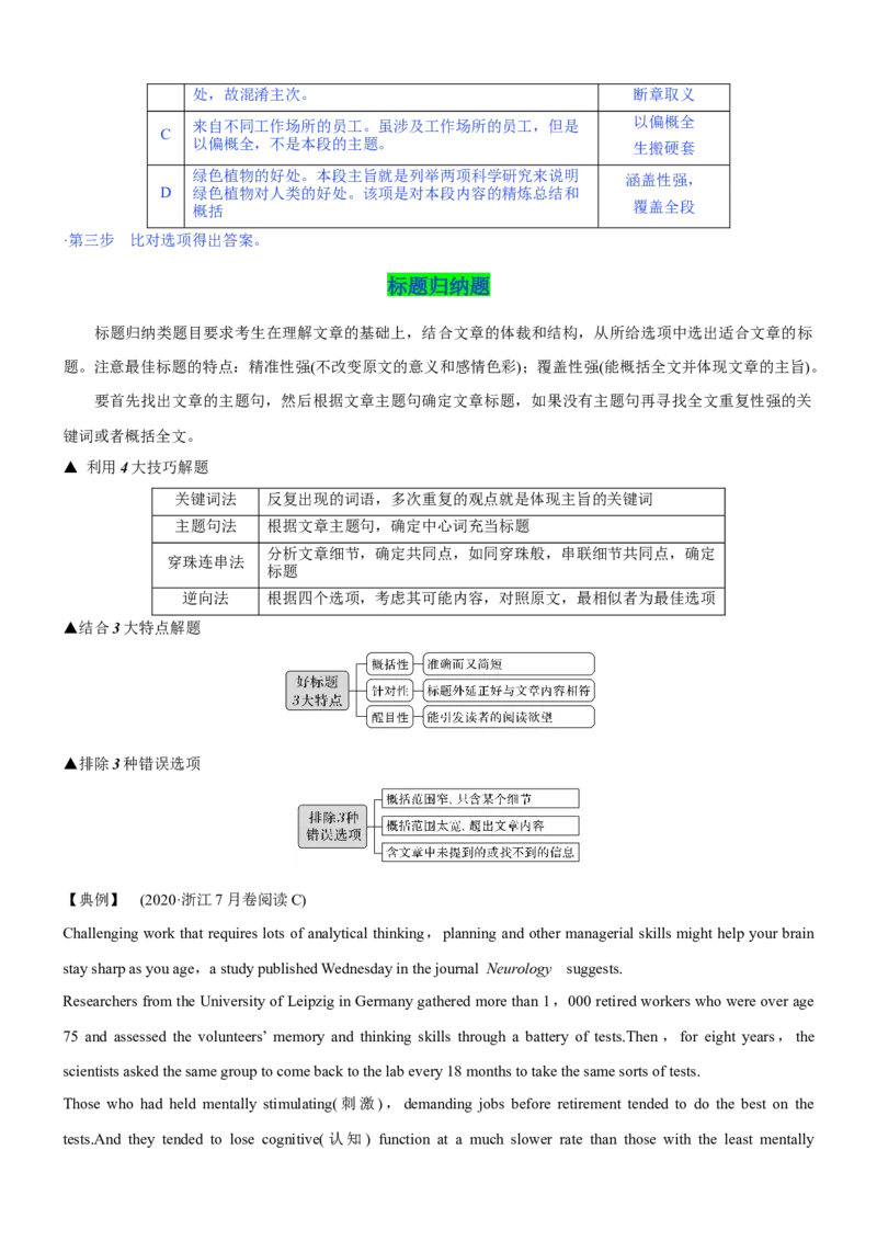 考向55阅读理解之语篇知识与主旨类试题题的深层理解策略(解析版)-备战2022年高考英语一轮复习考点微专题_03高考英语_新高考复习资料_2022年新高考资料_2022年新高考英语一轮复习