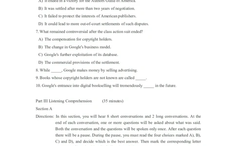 2011年12月英语六级真题_02.四六级真题+模拟题（0128）_六级真题+音频+解析(0128)_01.1990&mdash;2012六级旧题型_2011年12月六级