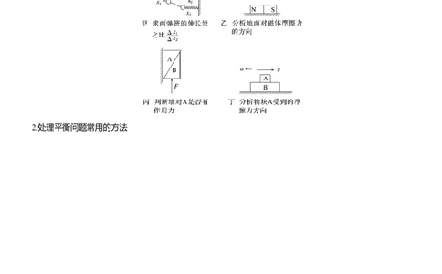 第一篇　专题一　第1讲　力与物体的平衡_04高考物理_2025年新高考资料_二轮复习_2025年高考物理大二轮_2025物理二轮专题复习教师用书Word版文档_第一篇　专题复习
