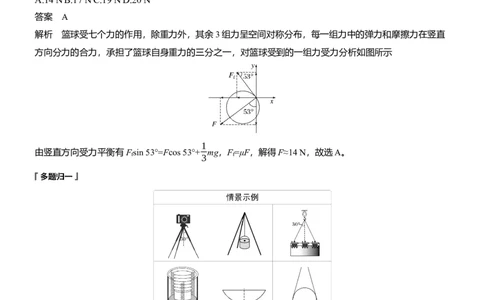 第一篇　专题一　第1讲　力与物体的平衡_04高考物理_2025年新高考资料_二轮复习_2025年高考物理大二轮_2025物理二轮专题复习教师用书Word版文档_第一篇　专题复习