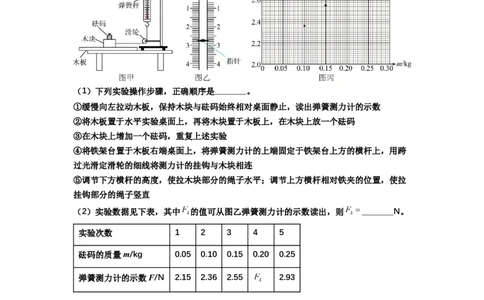 知识点22：应用动力学方法测动摩擦因数（提高解析版）_04高考物理_通用版（老高考）复习资料_2024年复习资料_提高版2024届高考物理一轮复习讲义及对应练习