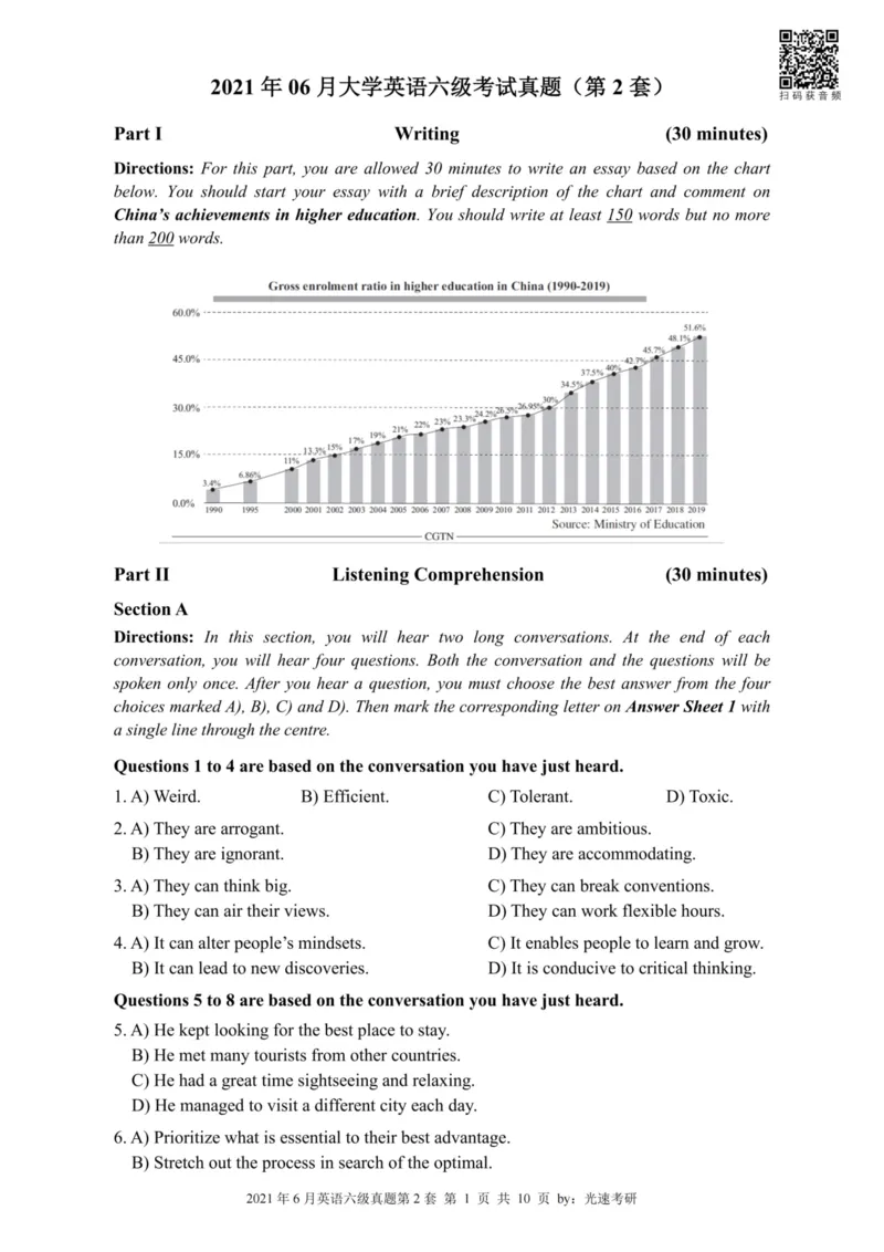 六级真题合并版2021-2025年_02.四六级真题+模拟题（0128）_六级真题+音频+解析(0128)_04.六级真题一键打印版