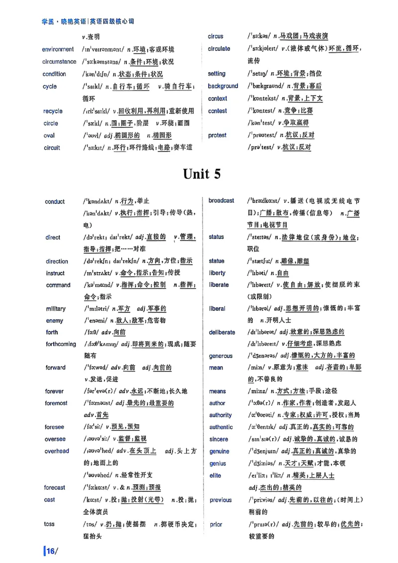 英语四级核心词_最新更新，视频都在这_2026、6月四级速转存易和谐_0、2025年12月四级_00.学丞四级全程班刘晓燕_00讲义资料