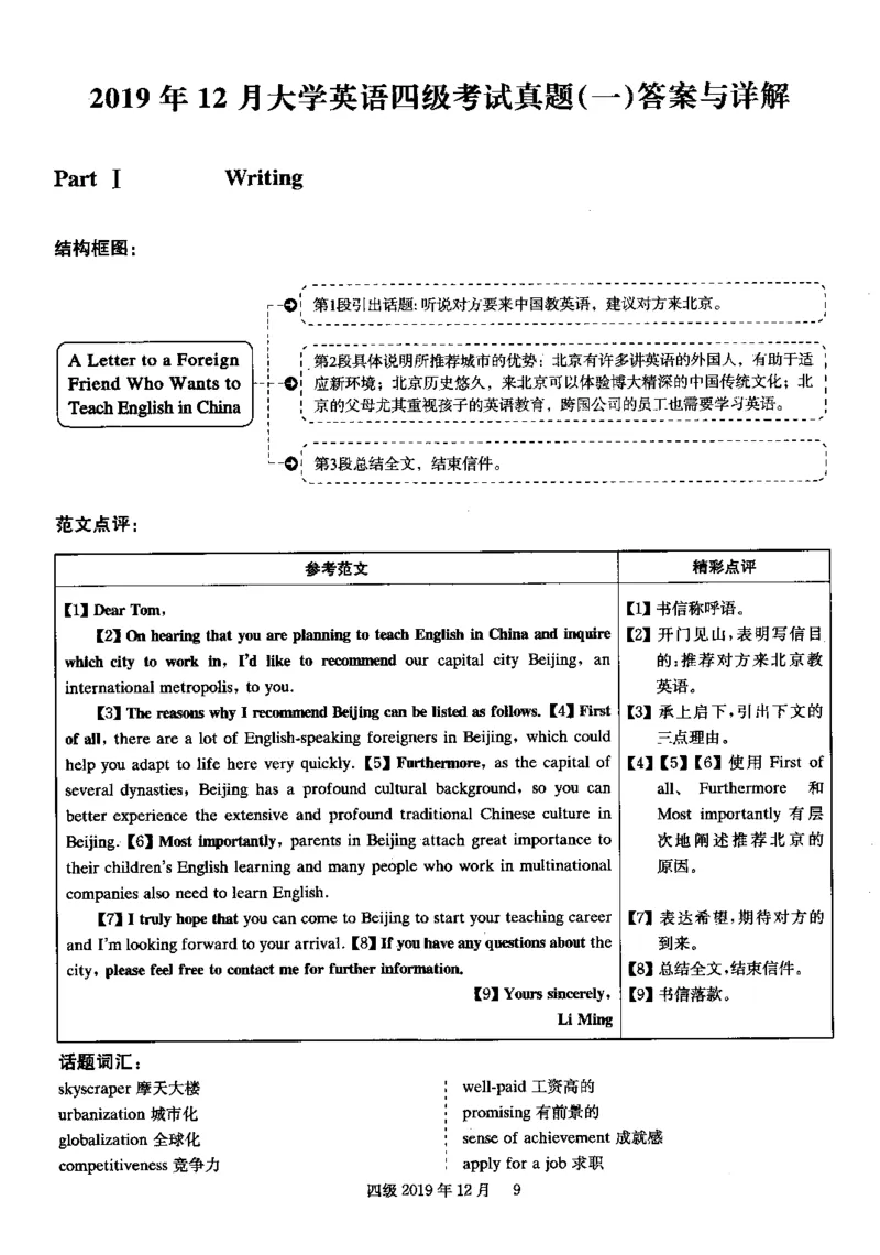 2019.12四级解析全3套(带书签)_02.四六级真题+模拟题（0128）_四级真题+音频+解析(0128)_03.2016&mdash;2025年新题型_2019年12月四级