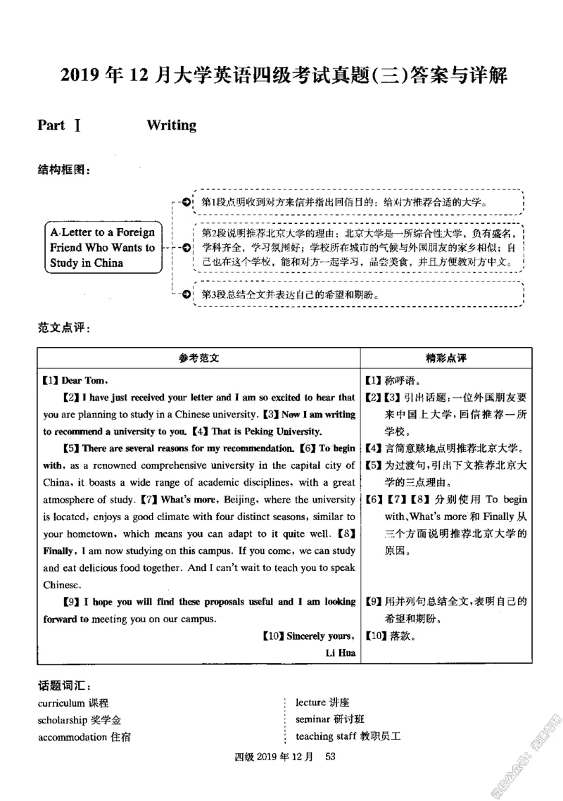 2019.12四级解析全3套(带书签)_02.四六级真题+模拟题（0128）_四级真题+音频+解析(0128)_03.2016&mdash;2025年新题型_2019年12月四级