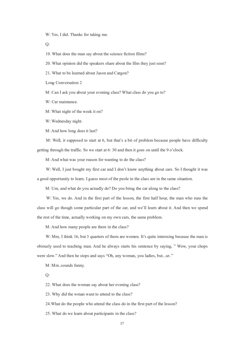 2012年12月英语四级真题及答案（二）_02.四六级真题+模拟题（0128）_四级真题+音频+解析(0128)_01.1990&mdash;2012年旧题型_2012年12月CET4