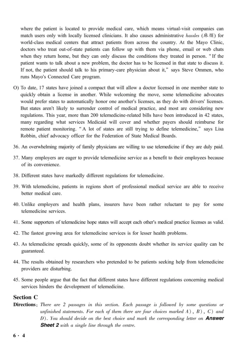 2020.09六级真题全3套(带书签)_02.四六级真题+模拟题（0128）_六级真题+音频+解析(0128)_03.2016&mdash;2025六级新题型_2020年09月六级