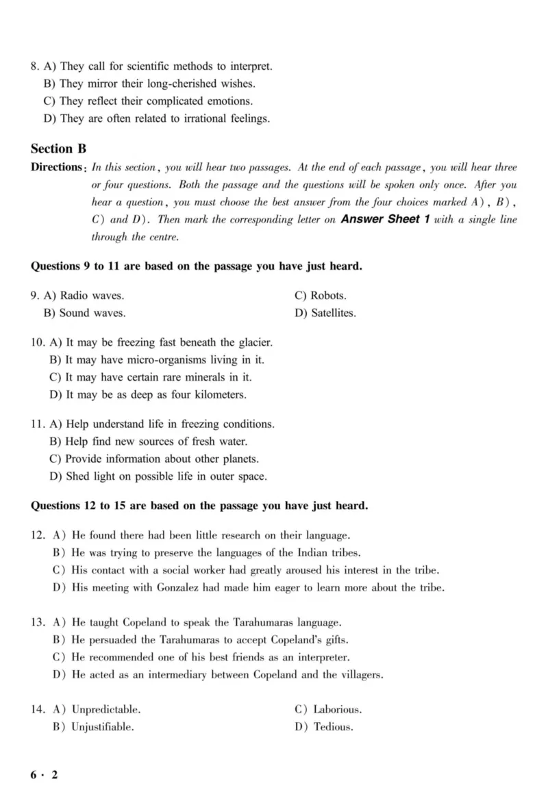 2020.09六级真题全3套(带书签)_02.四六级真题+模拟题（0128）_六级真题+音频+解析(0128)_03.2016&mdash;2025六级新题型_2020年09月六级
