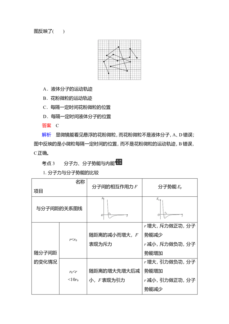 第1讲　分子动理论　内能教案_04高考物理_新高考复习资料_2022年新高考复习资料_2022届一轮复习讲练结合_第14章热学_第1讲　分子动理论　内能