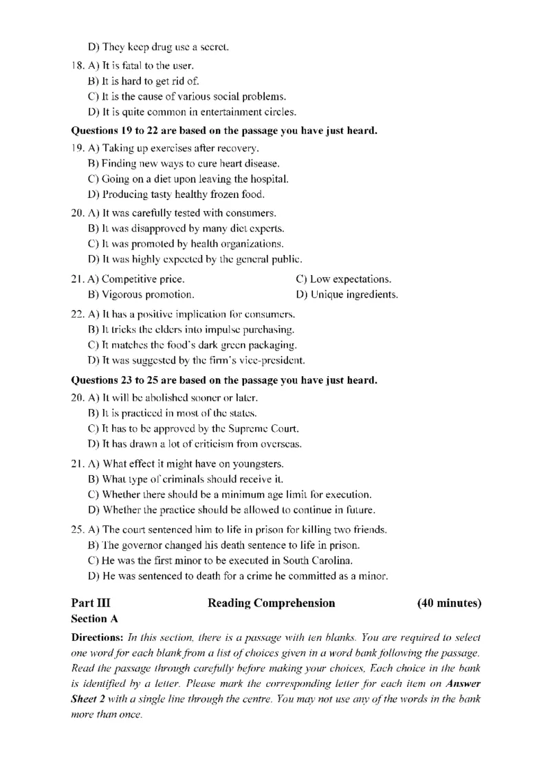 2015.12四级真题第1套可复制可检索_02.四六级真题+模拟题（0128）_四级真题+音频+解析(0128)_02.2013&mdash;2015年旧题型_2015年12月CET4_2015.12四级真题PDF