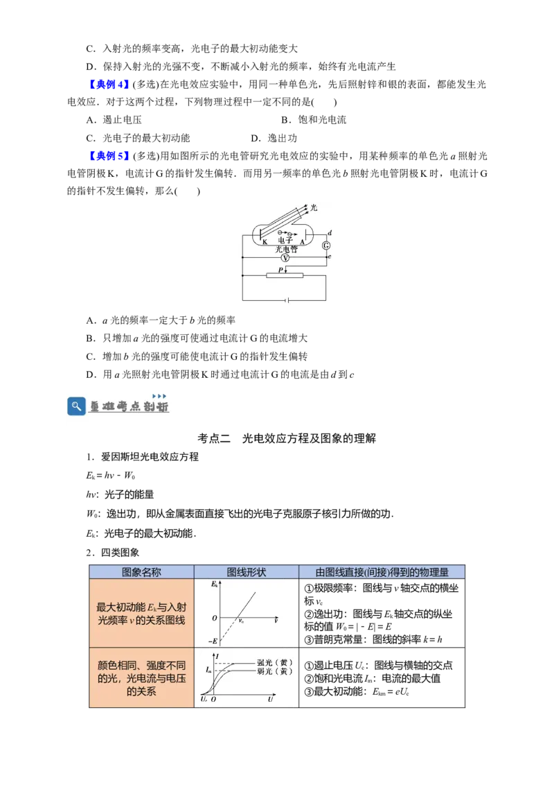 第55讲光电效应及波粒二象性（原卷版）_04高考物理_新高考复习资料_2024新高考复习资料_一轮复习资料_完划重点2024年高考一轮复习精细讲义