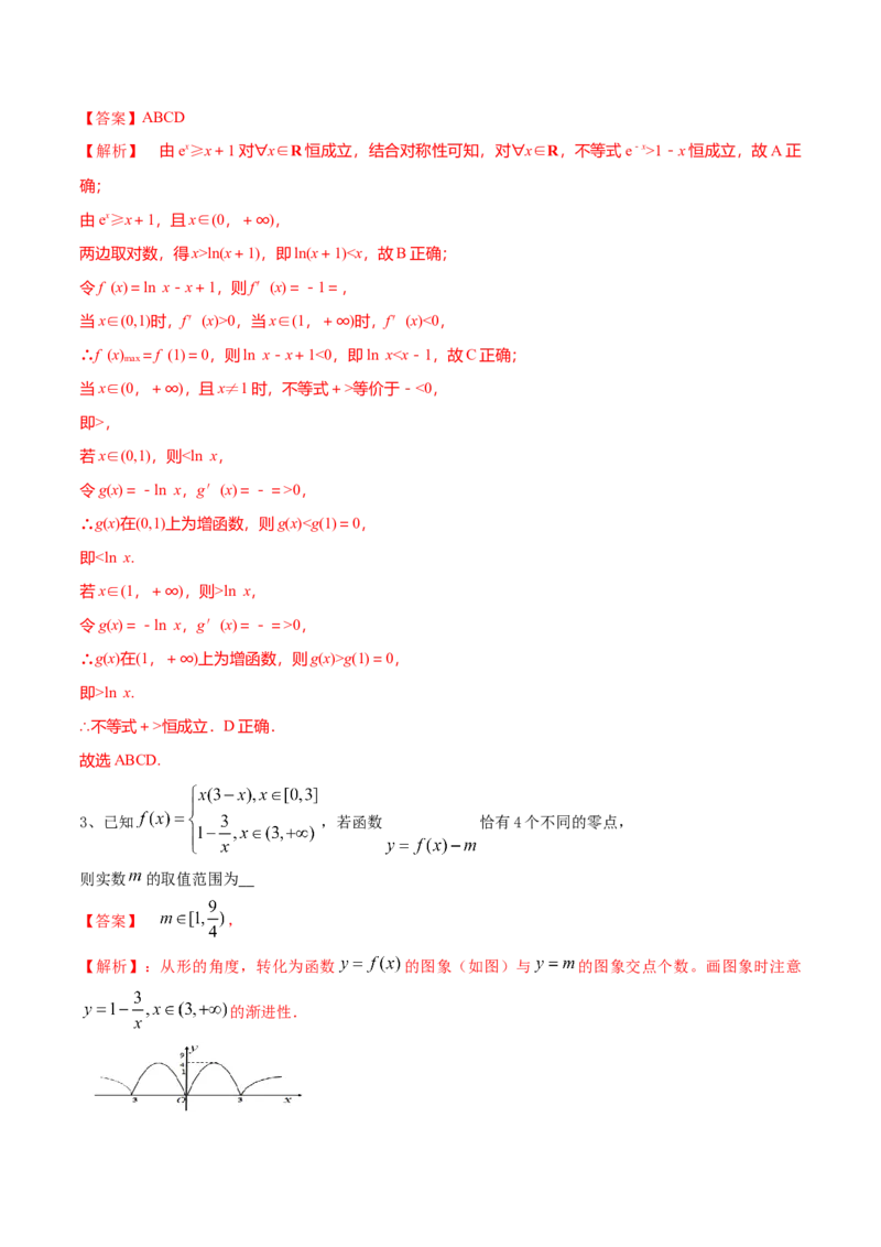 考点23导数的应用（解析版）_02高考数学_新高考复习资料_2022年新高考资料_备战2022年高考数学一轮复习考点帮（新高考地区专用）8.2更新