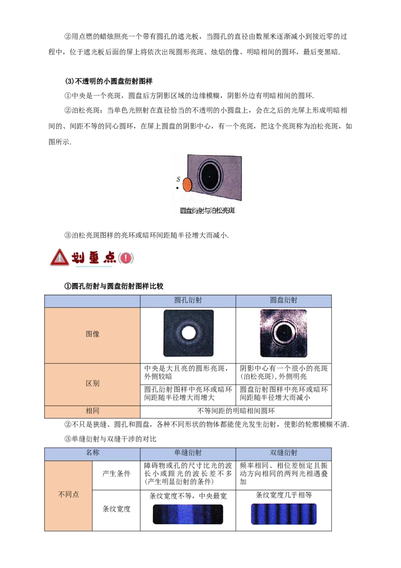 第51讲光的衍射偏振及激光（原卷版）_04高考物理_新高考复习资料_2024新高考复习资料_一轮复习资料_完划重点2024年高考一轮复习精细讲义