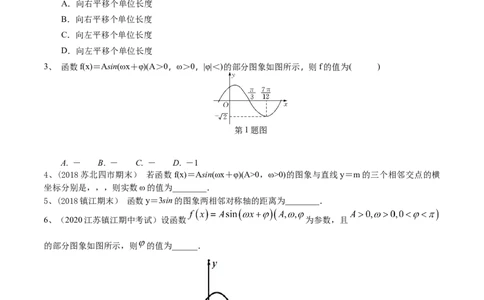 考点30y=Asin(&omega;x＋&phi;)的图象与性质（原卷版）_02高考数学_新高考复习资料_2022年新高考资料_备战2022年高考数学一轮复习考点帮（新高考地区专用）8.2更新