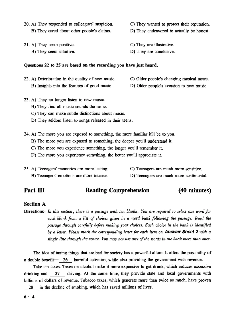 一键打印版2019-2024.12六级真题_最新更新，视频都在这_2026，6月六级速转存易和谐_新大学英语2025.6月4.6级真题_六级真题_01六级真题+答案解析+听力音频_赠：六级真题一键打印版