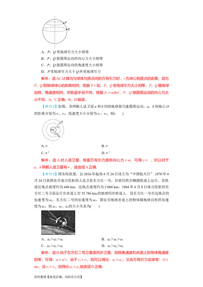 第15讲　万有引力与航天（解析版）_04高考物理_通用版（老高考）复习资料_2024年复习资料_完划重点2024年高考一轮复习精细讲义