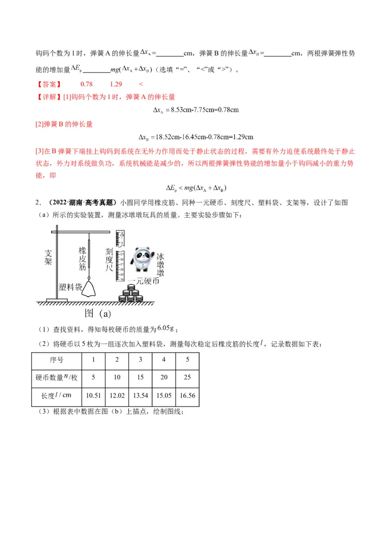 第08讲实验：探究弹簧弹力与形变量的关系、实验：探究两个互成角度的力的合成规律（讲义）（解析版）_04高考物理_新高考复习资料_2025年新高考资料