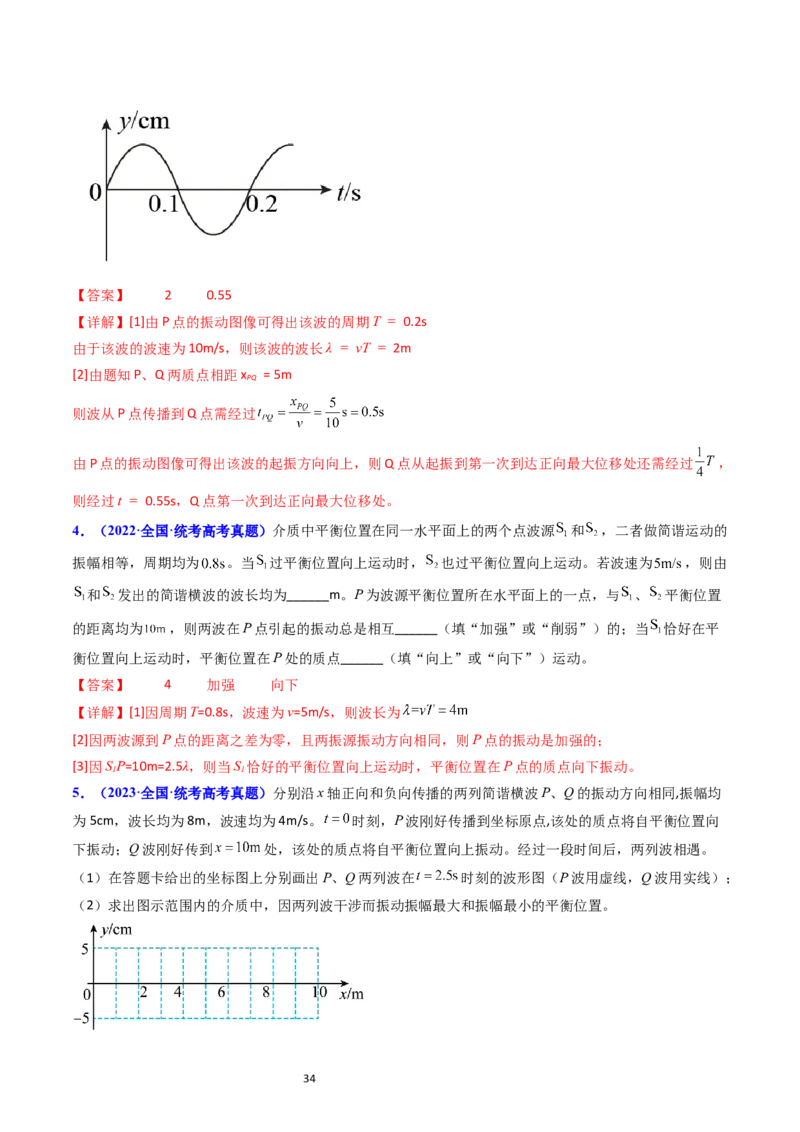 考点32机械波（核心考点精讲+分层精练）-备战2024年高考物理一轮复习考点帮（新高考专用）（解析版）_04高考物理_新高考复习资料_2024新高考复习资料_一轮复习资料