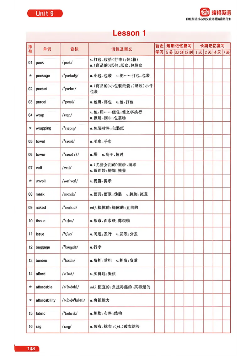 四级英语核心词艾宾浩斯抗遗忘打卡_最新更新，视频都在这_2026、6月四级速转存易和谐_讲义