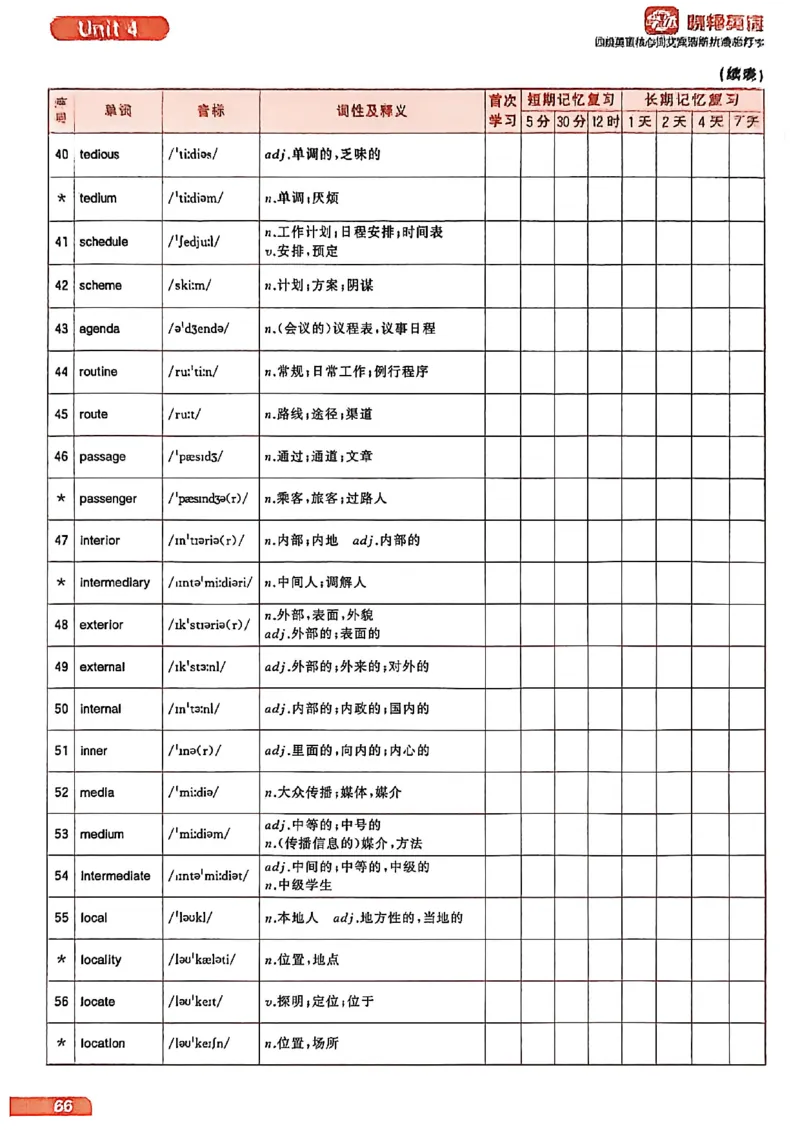 四级英语核心词艾宾浩斯抗遗忘打卡_最新更新，视频都在这_2026、6月四级速转存易和谐_讲义