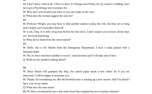 2011年12月六级听力原文及答案_02.四六级真题+模拟题（0128）_六级真题+音频+解析(0128)_01.1990&mdash;2012六级旧题型_2011年06月六级