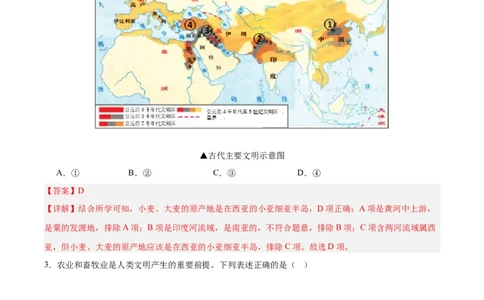 考点巩固卷26食物生产与社会生活（解析版）_07高考历史_新高考复习资料_2024年新高考复习资料_一轮复习资料_完2024年高考历史一轮复习考点通关卷（新高考通用）_考点巩固卷