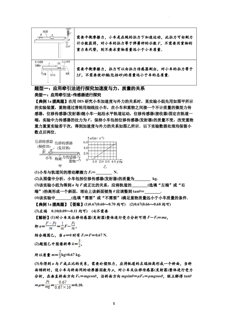 知识点21：探究加速度与力、质量的关系（提高解析版）_04高考物理_通用版（老高考）复习资料_2024年复习资料_提高版2024届高考物理一轮复习讲义及对应练习