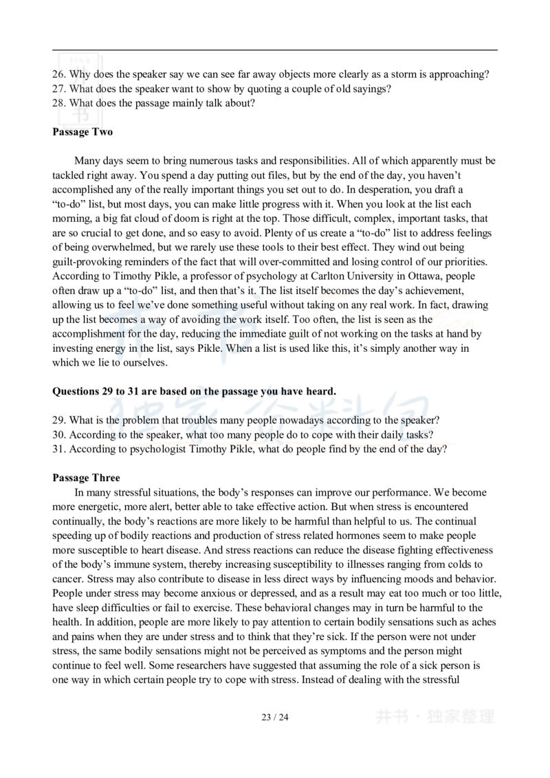 2008年12月大学英语6级真题及答案解析_最新更新，视频都在这_2026、6月四级速转存易和谐_四六级真题+资料包_六级真题_2007-2015年六级真题及答案解析_2008年12月英语六级真题