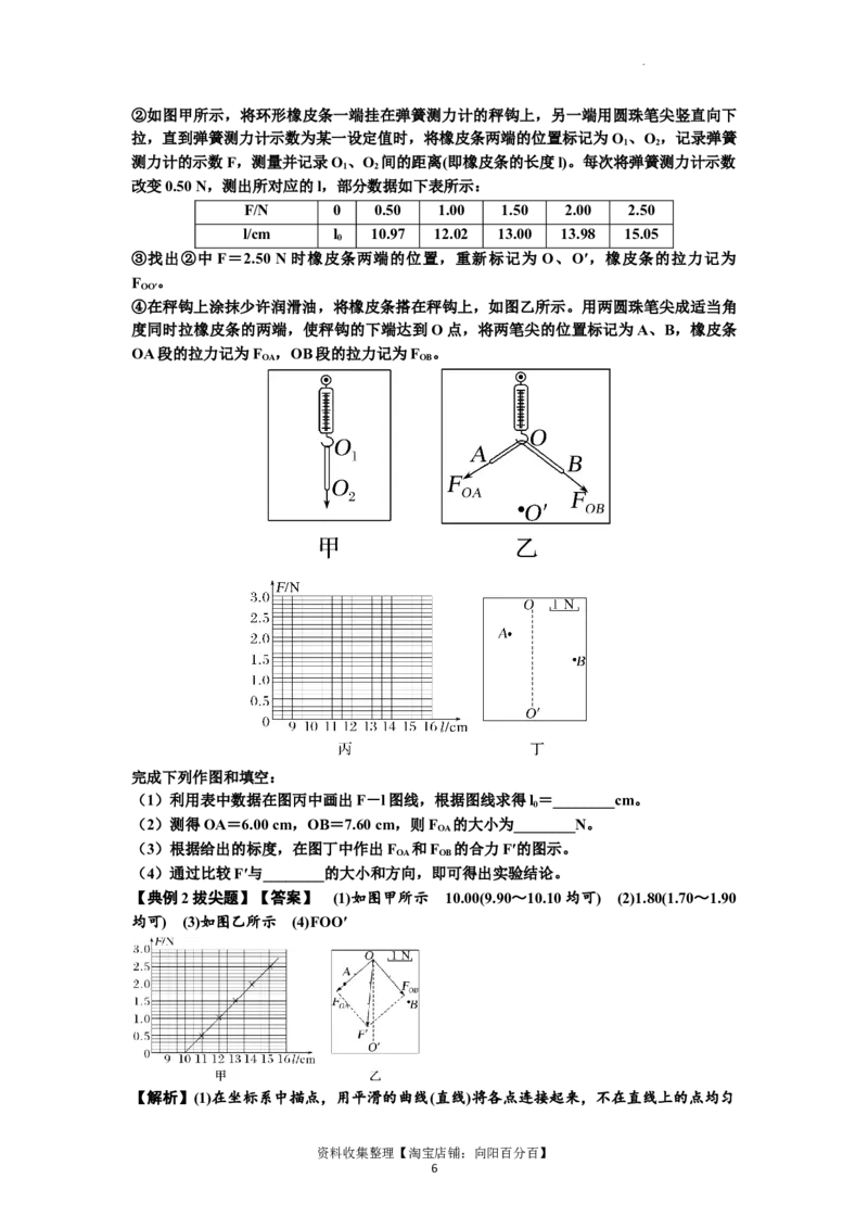 知识点10：探究两个互成角度的力的合成规律（拔尖解析版）_04高考物理_通用版（老高考）复习资料_2024年复习资料_拔尖版2024届高考物理一轮复习讲义及对应练习