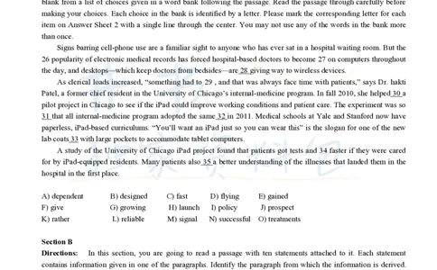 2016年6月大学英语四级考试真题卷3_最新更新，视频都在这_2026、6月四级速转存易和谐_四六级真题+资料包_四级真题_2016年6月CET4