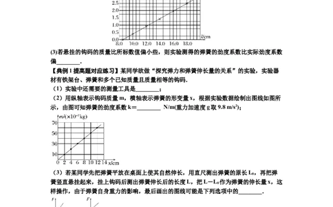 知识点9：探究弹簧弹力与形变量的关系（提高原卷版）_04高考物理_新高考复习资料_2024新高考复习资料_一轮复习资料_提高版2024届高考物理一轮复习讲义及对应练习