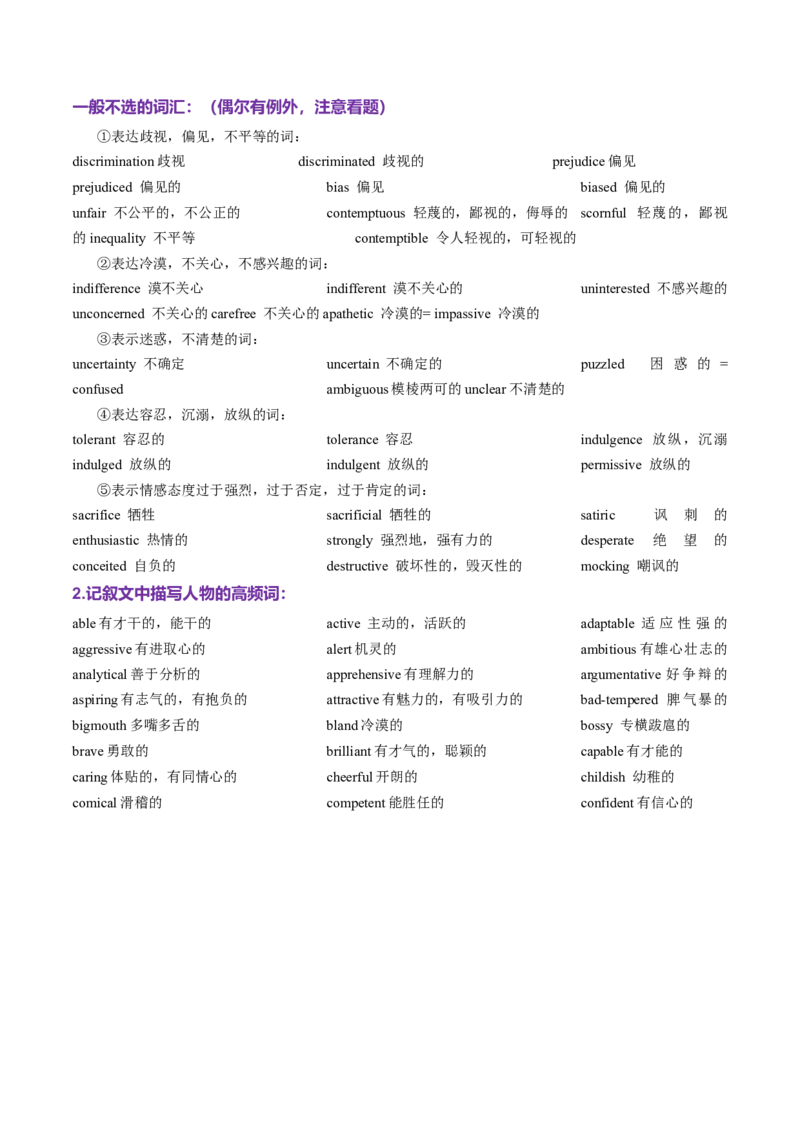 词汇知识专题03阅读理解高频词汇（讲义）（解析版）_02高考数学_2025年新高考资料_二轮复习_01高考语文等多个文件_上好课2025年高考英语二轮复习讲练测（新高考通用）