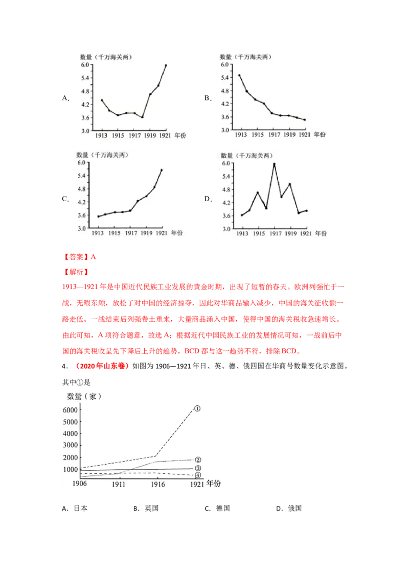 解密06清末民初救国道路的探索（复习讲义）-高频考点解密2023年高考历史二轮复习讲义+分层训练_07高考历史_新高考复习资料_2023年新高考复习资料