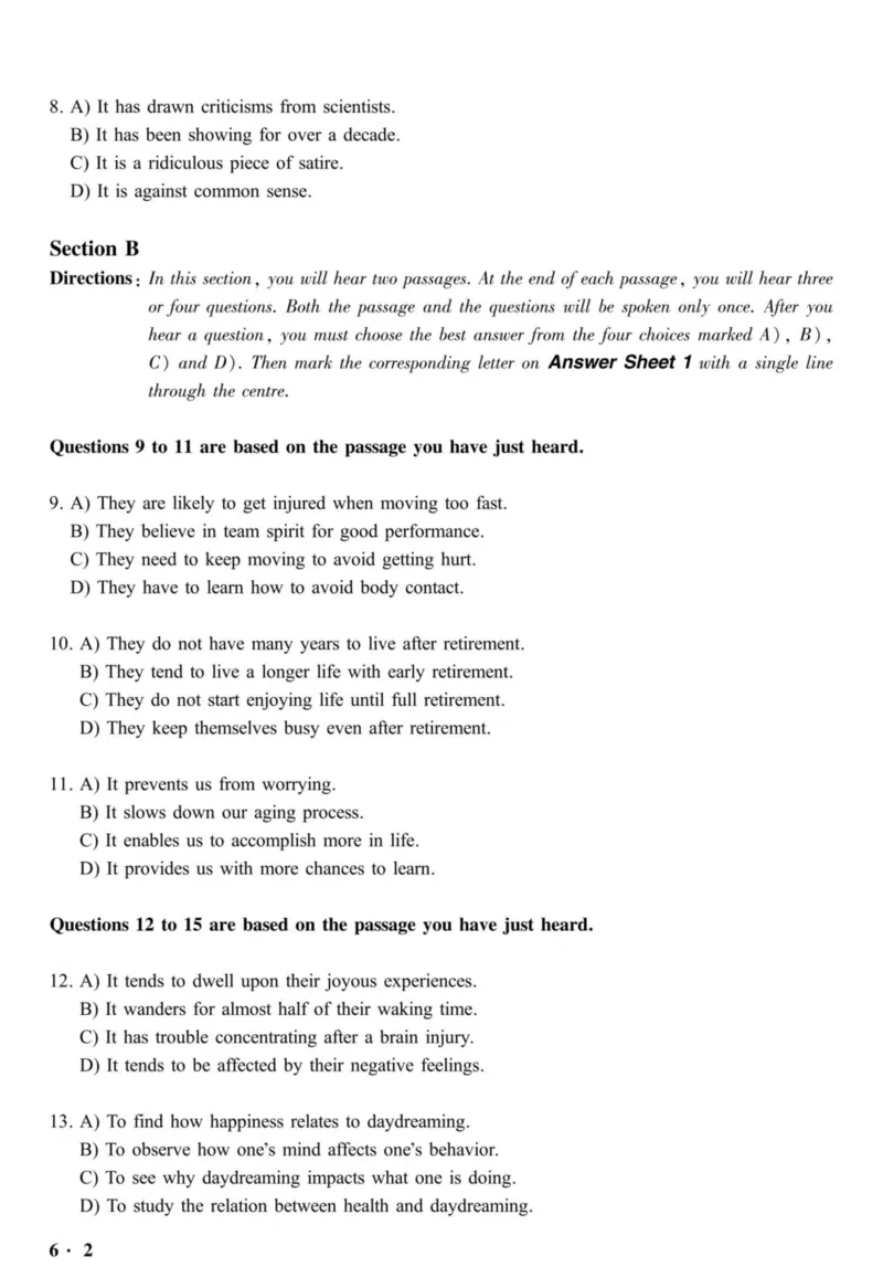 2019.12六级真题全3套(带书签)_02.四六级真题+模拟题（0128）_六级真题+音频+解析(0128)_03.2016&mdash;2025六级新题型_2019年12月六级