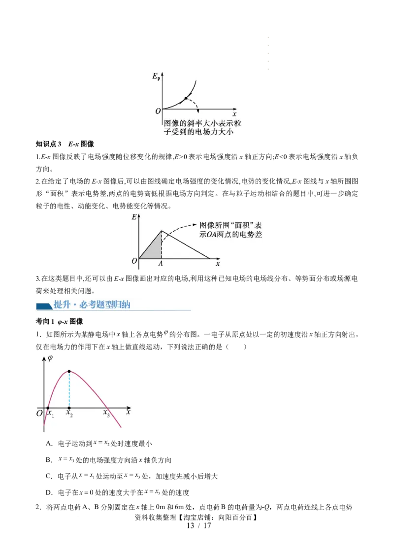 第38讲静电能的性质（讲义）（原卷版）_04高考物理_新高考复习资料_2024新高考复习资料_一轮复习资料_2024年高考物理一轮复习讲练测（讲义+练习+课件）（新高考）_讲义+练习