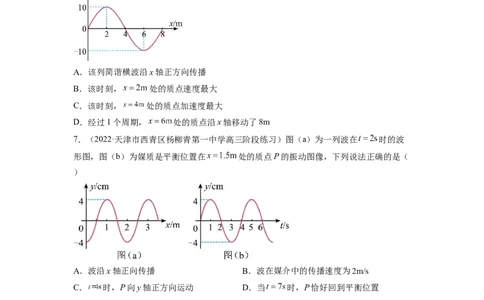 第十五章机械振动机械波测--2023年高考物理一轮复习讲练测（全国通用）（原卷版）_04高考物理_通用版（老高考）复习资料_2023年复习资料_一轮复习